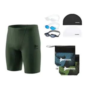 [롯데백화점]레노마 남성 매트 4부 실내수영복 수경수모세트 MS2G804SET