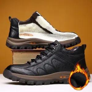 남자트레킹화 남성 캐주얼 로우 방한 워커 트레킹 워킹화 겨울신발