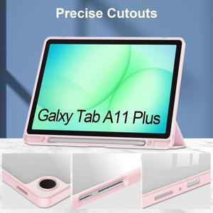 호환 삼성 갤럭시 탭 A11 플러스 케이스 SM-X230 커버용 투명 백 태블릿