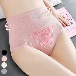 하이웨스트 보정 팬티 여성 복부 힙업 3D 쉐이핑 속옷 핑크 블루 그레이