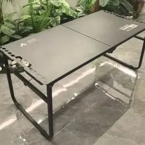 캠핑 접이식 테이블 식탁 길거리 유압 펼침 자동 차박 다기능 다리 경량 휴