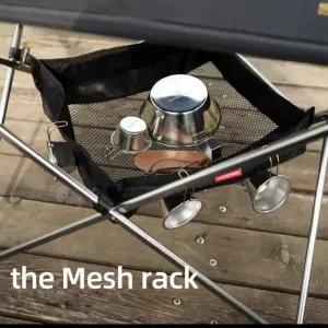 아웃도어 캠핑 접이식 테이블 수납걸이 메쉬 바구니 그물망(3사이즈)