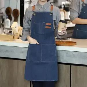 캔버스 앞치마 래더 스트랩 x자 어깨끈 주방 작업공간