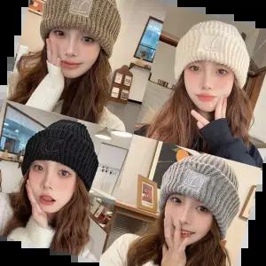 망사비니 포인트 남성 영문 모자 라벨 도톰한 여성 비니