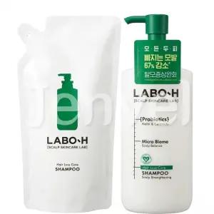라보에이치 탈모 완화 샴푸 400ml+리필400ml LABO H 두피강화 삼푸
