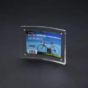 [Deco] 커브형 자석사진액자 3R 127x89아크릴액자 탁상액자 상패 책상액자 사진꽂이