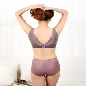 매쉬망사 넓은옆날개 와이어 도트무늬 런닝형 풀컵 BOf6+2vHT