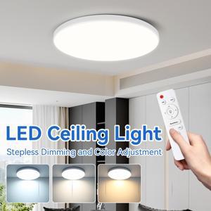 리모컨 LED 천장등, 밝기 조절 가능 모던 천장 조명 40W 50W 60W 조명기구, 침실 거실용 포함