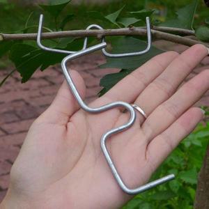 10개입 과일나무 가지 모양 고정기 정원 나무 지지대 식물 덩굴 트레이너 M자형 강철 와이어 굽힘 도구