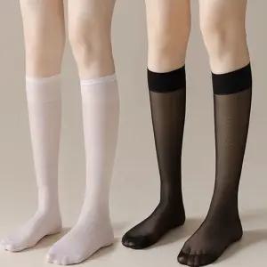 여름 시스루 얇은 니삭스 올풀림 적은 반스타킹 시스루스타킹 스쿨룩