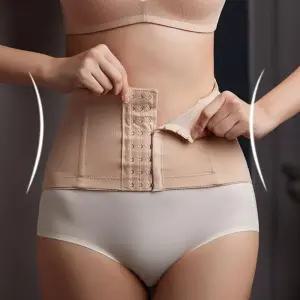 메쉬 허리 코르셋 슬림 라인 3단 코르셋 군살 커버 nwb1+7jcl
