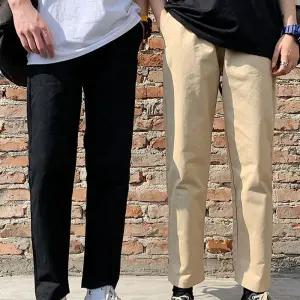 남자 일자핏 면팬츠 캐주얼룩 편한 여름 면바지 기본 RFG8+3Har