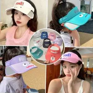 아동모자 여름모자 귀여운 얼굴표정 어린이 확장 썬캡