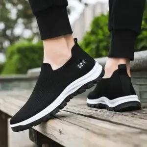 남성 슬립온 니트 스니커즈 운동화 워킹화 끈없는신발 yZQ1+9xWy