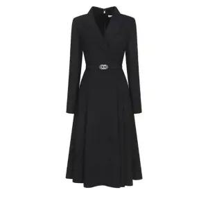 백화점 JJ지고트 피크트 라펠 플레어 원피스GR2A0OP801