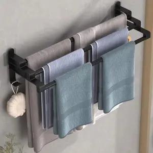 창틀 욕실 빨래 고정형 베란다 행거 무타공 선반 걸이