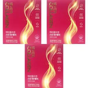 에버콜라겐 스킨앤헤어 모발 펩타이드 고함량 콜라겐 28포, 3박스