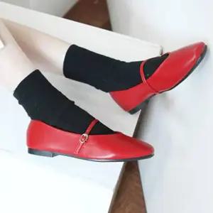 소가죽 메리제인 구두 여자 플랫슈즈 편한 데일리단화 BFm2+4ZxL