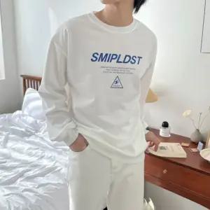 데일리 쭈리 맨투맨 오버핏 긴팔 무지티 남녀공용