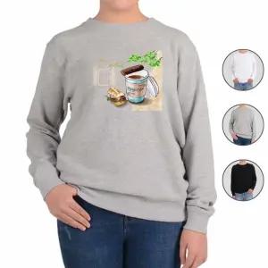 맨투맨 전색상 커피 수채화 노천카페 r 디자인티셔츠 KkD7+1SxT