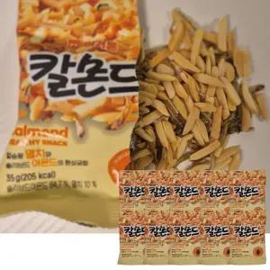코스트코 머거본 칼몬드 35g x 10봉 소포장 대용량 맥주안주 멸치아몬드 + 미니 초코 크리스피