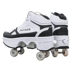 롤러슈즈 자동 운동화 바퀴달린 문워커스 경량 4륜 바퀴신발