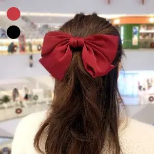 여자 왕리본 포인트 베이직 스타일 반묶음 자동핀 fth2+6YcA