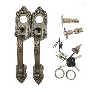 옛날 현관문 장치 전원주택 푸시 엔틱 액세서리 문고리 손잡이