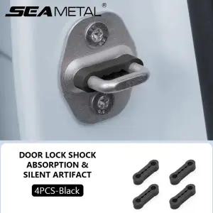 호환  SEAMETAL 4개입 범용 자동차 도어 락 댐퍼 버퍼 실리콘 방음 씰 쇼크 흡수기 자동차 용