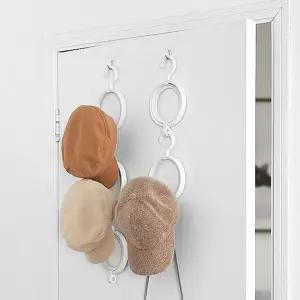 공간활용 스카프 목도리걸이 도어 옷걸이형 모자행거 모자걸이 목도리걸이