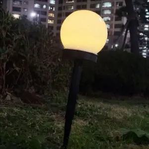 [데코] 원형 태양광 정원등 스탠드 태양광 조명 데크 야외 잔디 마당