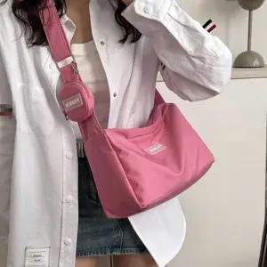 남녀 공용 대학생 캠퍼스 엠티 룩 커플 크로스 백