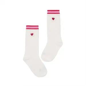 [프랜치캣](신세계 사우스시티)[프렌치캣]WH 꽃 무릎 양말/Q52DG4011 W1