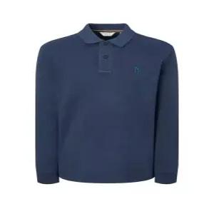 [국내백화점] 헤지스 다크블루 긴팔 피케 폴로 셔츠 (HZTS5D431B3)