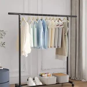 픽유아 11번가 이동식행거 선반형 스탠딩 철제 블랙 61 코트랙 드레스룸 옷