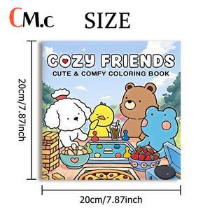 컬러링북 성인 컬러링북 힐링 취미 색칠공부 도안북COZY FRIENDS: 휴식을 위한 귀엽고 아늑한 일상 활동이