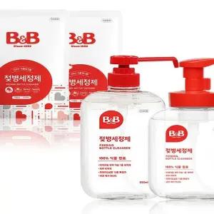 비앤비 아기 젖병세제 거품형용기1개+리필2개 젖병세정제 신생아 주방세제(SH)
