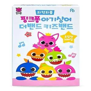[셀러허브 생활리빙]핑크퐁 아기상어 더밴드 키즈밴드 혼합형 16매입 흡수 패드  소독  감염 방지(SH)