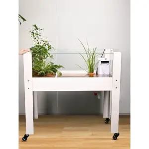 대형거북이어항 수생육지 투명강화유리 물 생태조경 수조 이동식 분리형