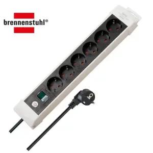 프리미엄라인 멀티탭 6구 화이트 블랙 3m