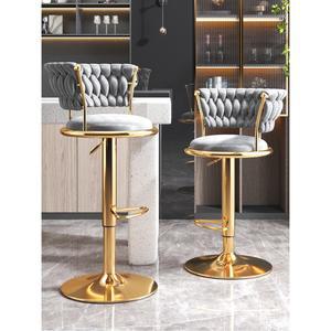 홈바의자 높은의자 벨벳 북유럽 회전 바체어 카운터 스탠드바 원목 카페