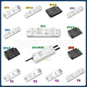 단일 색상 CCT RGB RGBCCT LED 스트립 컨트롤러 전력 리피터, 1CH 3CH 4CH 5CH PWM 조광기, 12V-24V DC, V1