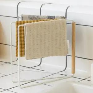 (옵션 화이트)행주 건조대 주방 걸이 고무장갑 거치대 접이식 3단