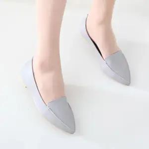 여성 기본템 베이직 뾰족코 발편한 낮은굽 로퍼 단화Y