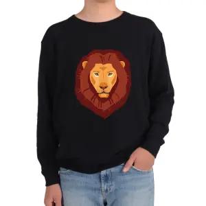 사자얼굴 사자자리 레오 동물의 왕 별자리 맨투맨 DDZ8+1WpI