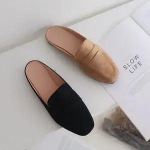 빅사이즈포함 여성 스웨이드 뮬 블로퍼 봄 가을슬리퍼 joo3+9rEl