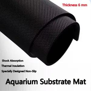 수족관 초투명 어항 매트 단열 충격 흡수 및 미끄럼 방지 보호를 위한 검정색 두꺼운 바닥