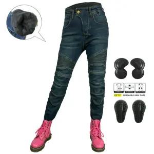 무.료.당,일.배.송 여성용 라이더 바이크 팬츠 겨울 라이딩진 기모 라이더바지 방한 라이딩진 무릎 보호대포함