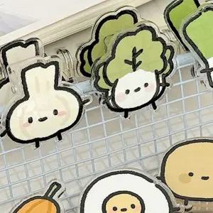 캐릭터집게 봉지 아크릴클립 포인트 디자인집게