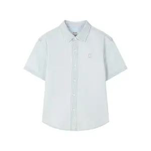 C로고 데님 반팔셔츠 라이트 블루 CK2602SS27LB